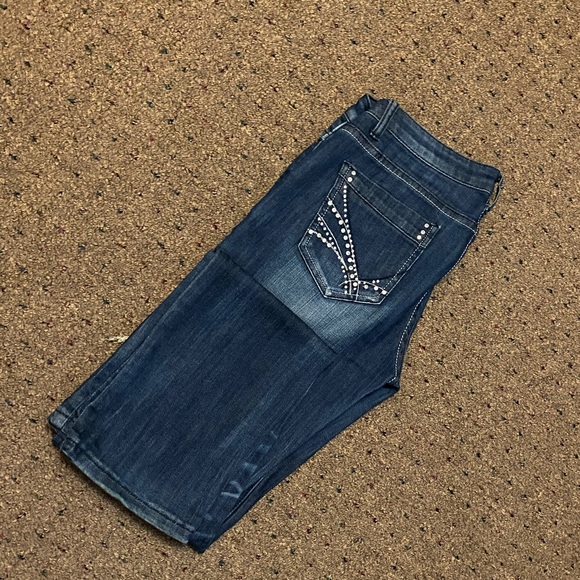 Low-Rise | Rhinestone | Ripped | Skinny Jeans - Picture 2 of 15
